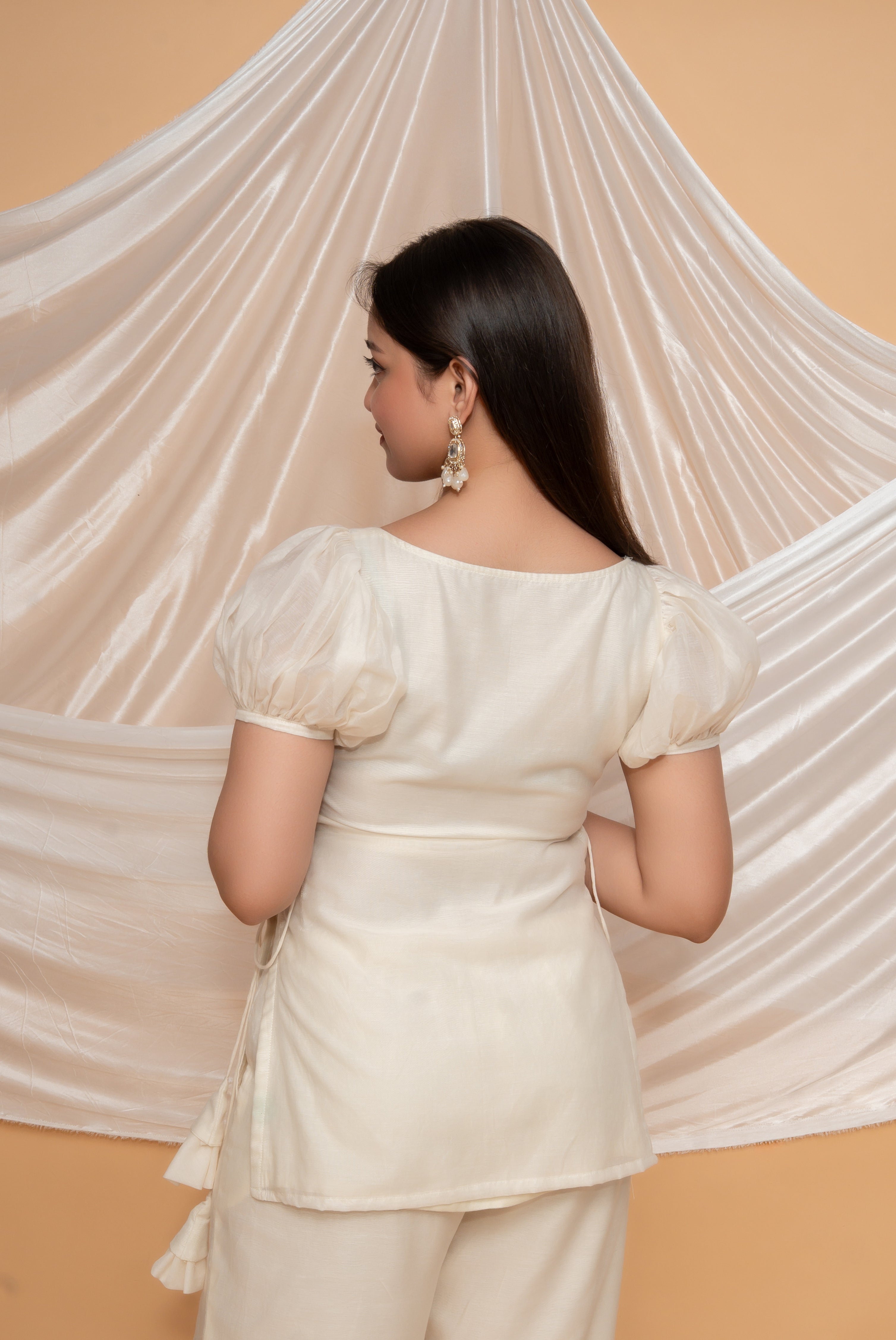 ELORA CHANDERI MUL SHORT KURTI