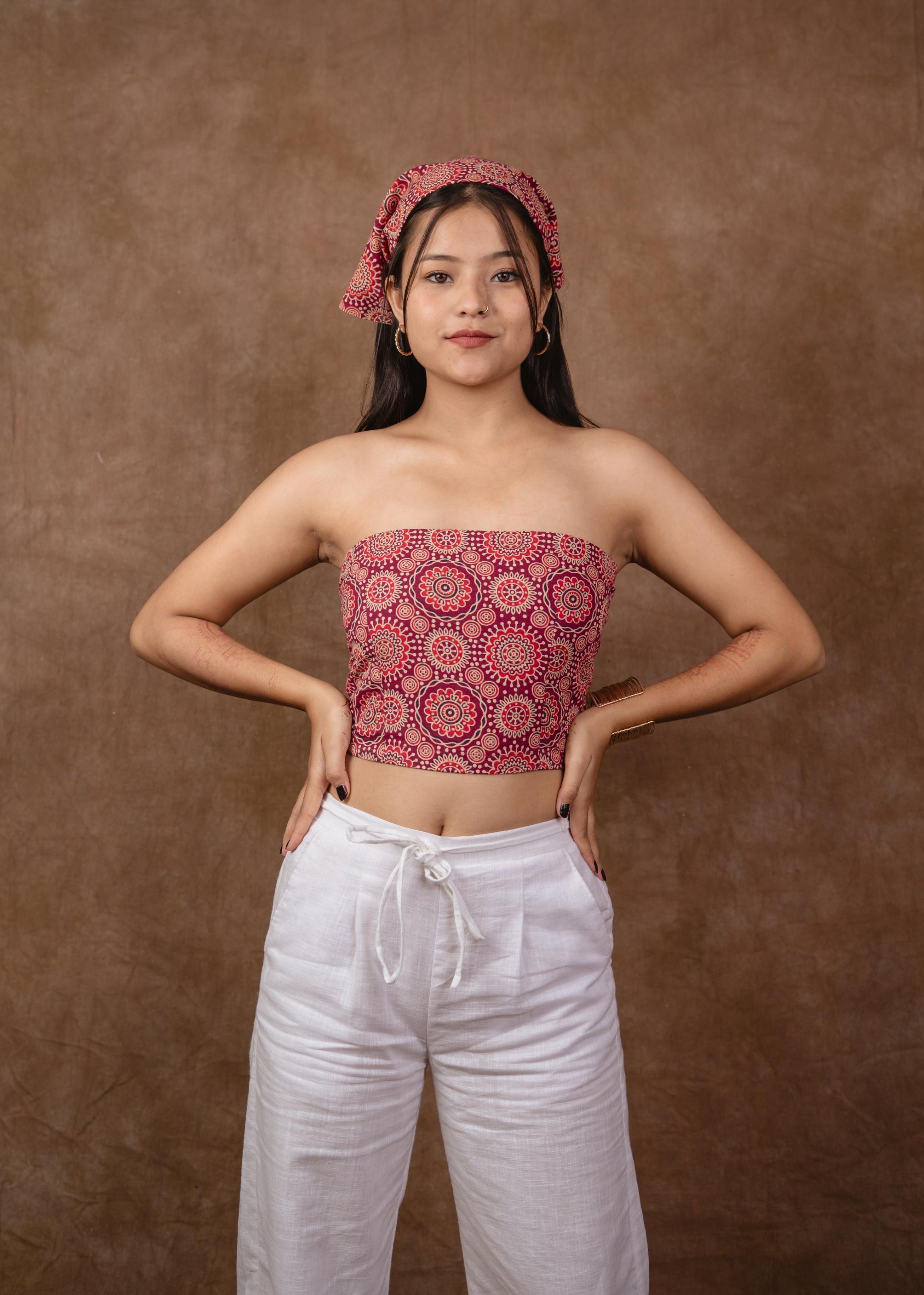 Iliana Corset top with Bandana