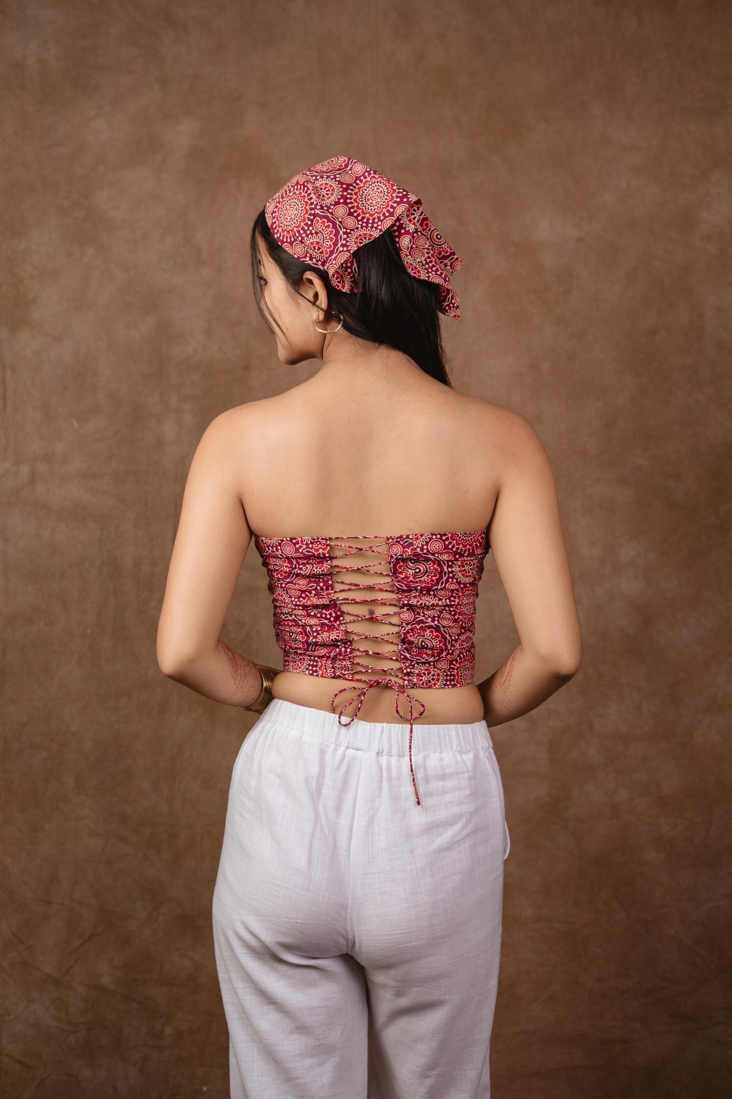 Iliana Corset top with Bandana
